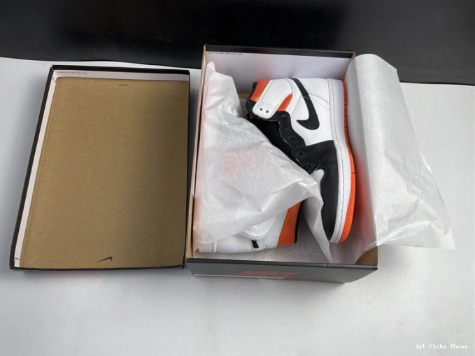 1st Kicks Shoes Electro 1 Orange Jordan 555088-180 High Retro Air 0626